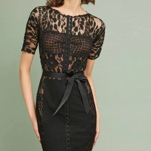 Byron Lars Carrisima Beguile Dress, Black, Size 4P